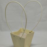 Pungi ptr.aranjamente florale 12x8x12.5cm crem
