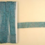 Strassz szalag 3cm×3m vil.kék