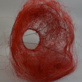 Csokortartó sisal kócos 30cm piros