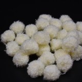 Kashmir golyó bodros 2,5cm krém ncs.