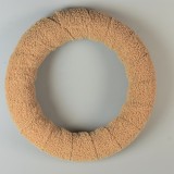Koszorú szőrme merino 25cm cappuccino