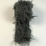 Szőrme racka 8cm×2m antracit - 1