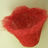 Kaspó sisal 12cm×11cm piros