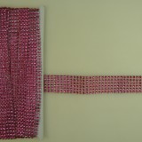 Strassz szalag 3cm×3m mályva