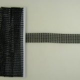 Strassz szalag 3cm×3m fekete