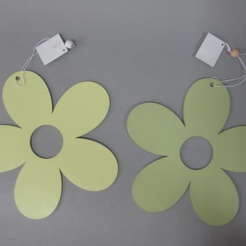 Floare de agatat din lemn 24cm hy-1745