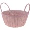 Cos plastic cu manere 18.5x8.5cm roz