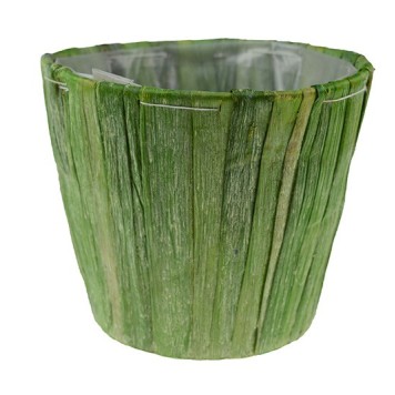 Bol din rogoz 16x13cm verde