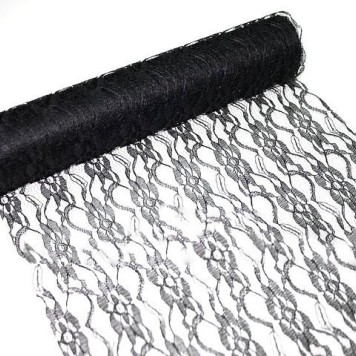Sul dantela 29cmx5m negru