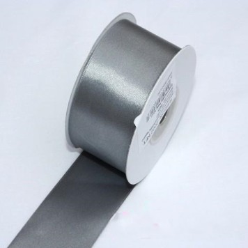 Banda decor saten 3.8cmx25y argintiu