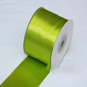Banda decor saten 5cmx25y verde muschi deschis