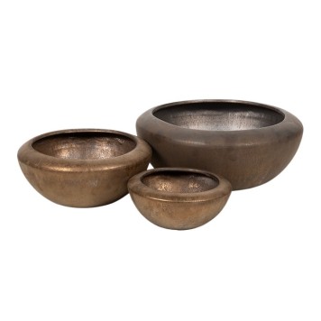 Set bol ceramic Campbell S/3, 27x12-49x19,5cm bronz