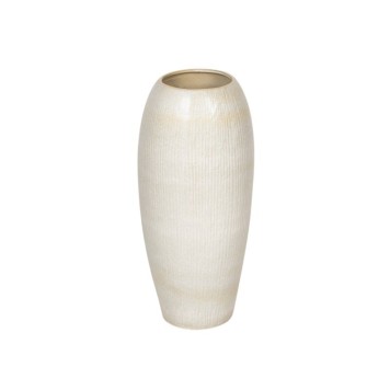 Vaza ceramice Saxon 33x80cm crem matt