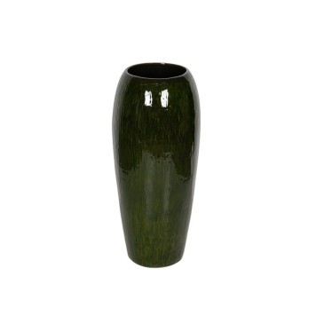 Vaza ceramice Saxon 33x80cm verde inchis