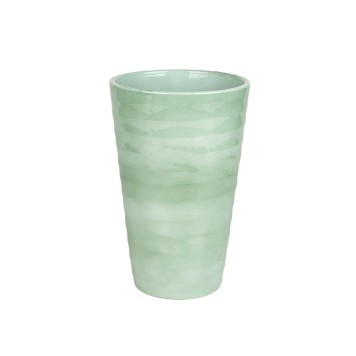 Ghiveci pentru orhidee Wave lucios 32cm verde salvie