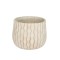 Vas ciment Ripple 10x8cm gri-auriu
