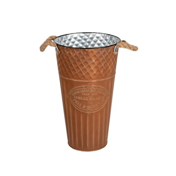 Vase din mateal cu manere Loretta 16x25cm maro