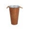 Vase din mateal cu manere Loretta 16x25cm maro