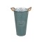 Vase din metal cu manere Loretta 20x35cm verde