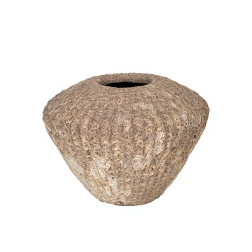 Vase ceramce Merritt gravat cu acid 57x43cm nisipiu