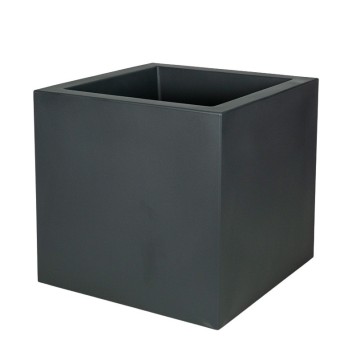 Vas plastic patrat Fenice Cubo 85x85x85cm antracit
