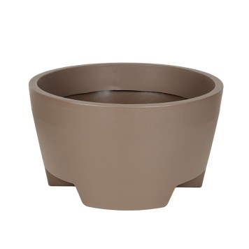 Vaso Ercolino műanyag növénytartó barna 80x44cm