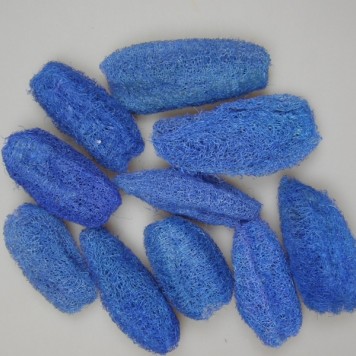 Luffa 8-10cm inalbit albastru
