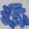 Luffa 8-10cm inalbit albastru