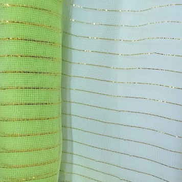 Plasa decor cu fir metal 53cm/6,5y verde