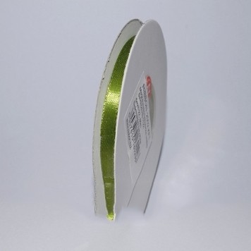 Banda decor saten 6mmx25y verde muschi inchis