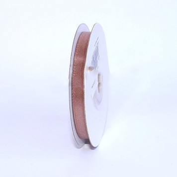 Banda decor saten 6mmx25y bej pudra inchis