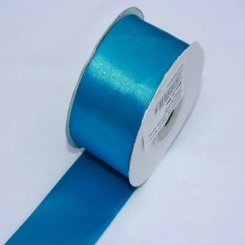 Banda decor saten 3.8cmx25y albastru turcoaz