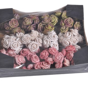 Buchet trand. polifoam 2,5cm x10 roz mat