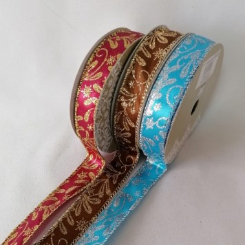 Banda decor 2.5cm x10y albastru