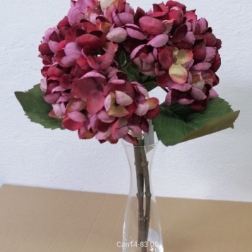 Fir hortensia x3 33cm rosu