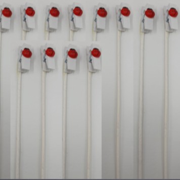 Pick bubureze cu clame s/12 alb