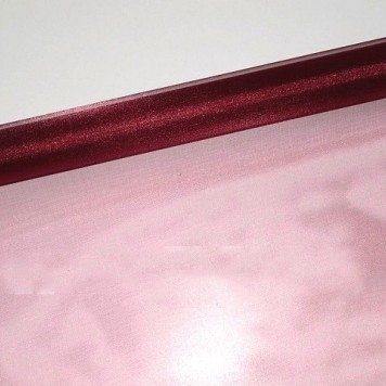 Organza sul 48cmx10m bordeaux