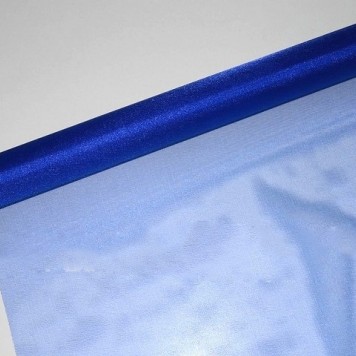 Organza sul 48cmx10m albastru inchis