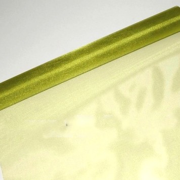 Organza sul 48cmx10m verde muschi deschis