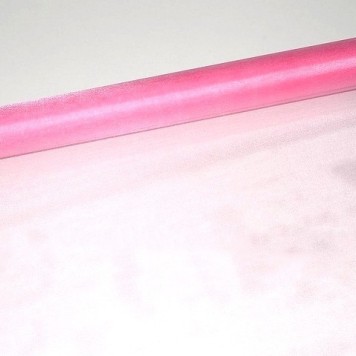 Organza sul 48cmx10m roz inchis