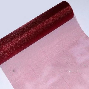Organza sul 23.5cmx10m bordeaux