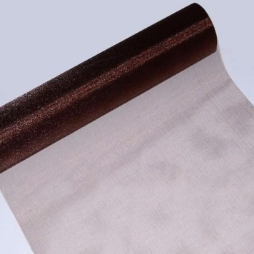 Organza sul 23.5cmx10m ciocolata