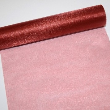 Organza sul 23.5cmx10m teracota
