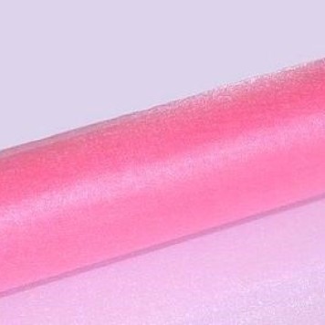 Organza sul 23.5cmx10m roz inchis