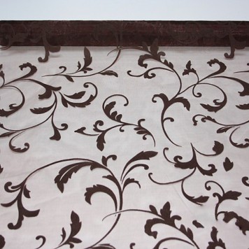 Organza sul catifea 47cmx5m ciocolata