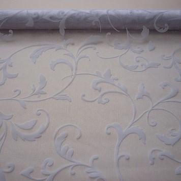 Organza sul catifea 47cmx5m alb