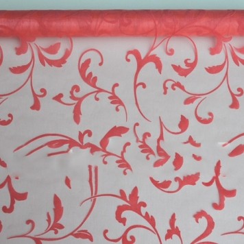 Organza sul catifea 23.5cmx5m coral
