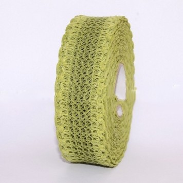 Banda decor textil 40mmx10m verde muschi