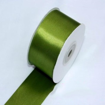 Banda decor saten 3.8cmx25y verde muschi inchis