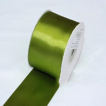 Banda decor saten 5cmx25y verde muschi inchis